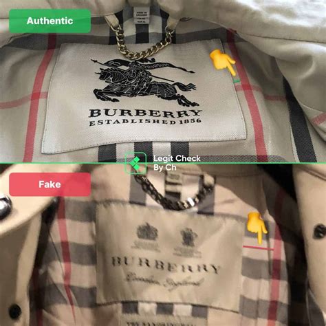 fake burberry shirt vs real|identify burberry raincoat.